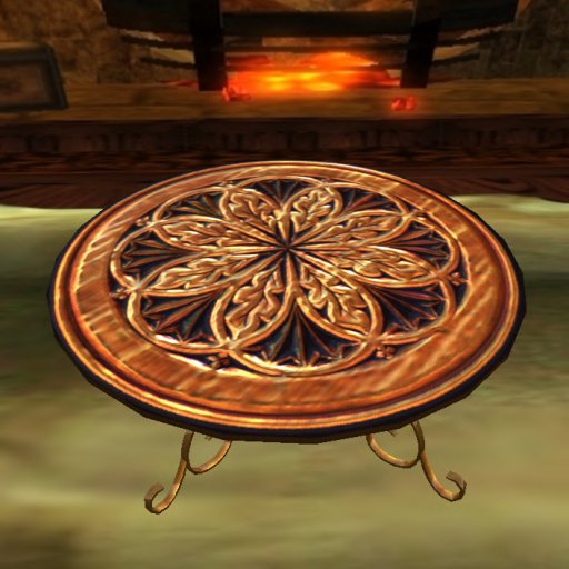 Wrought Iron Table Brass/Gold Boxed