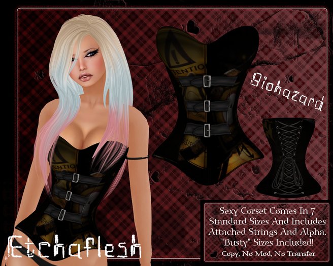 [Etchaflesh] Biohazard Corset