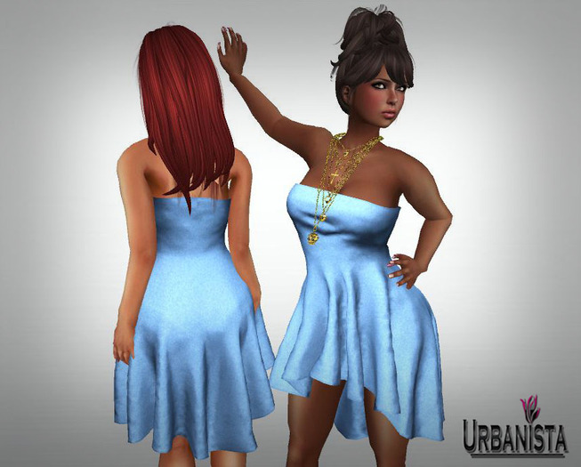 *Urbanista* Cyn Mesh Dress - Cloudy