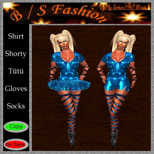 Latex Ballerina Blue