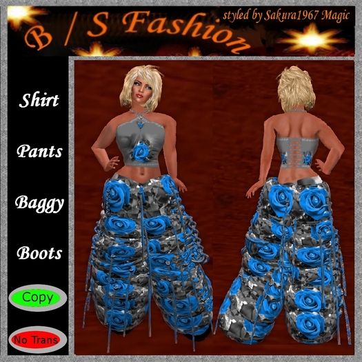 Blue Rose Baggy