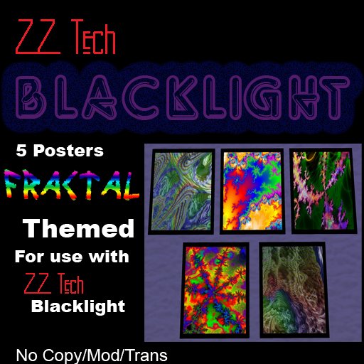 ZZ Tech Blacklight Poster Box - Fractal