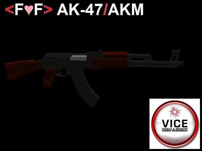 <F♥F> AK-47 / AKM / V.I.C.E. V1.2.0 [includes compact short barrel version]