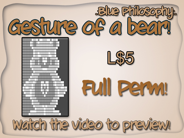 BEAR GESTURE!