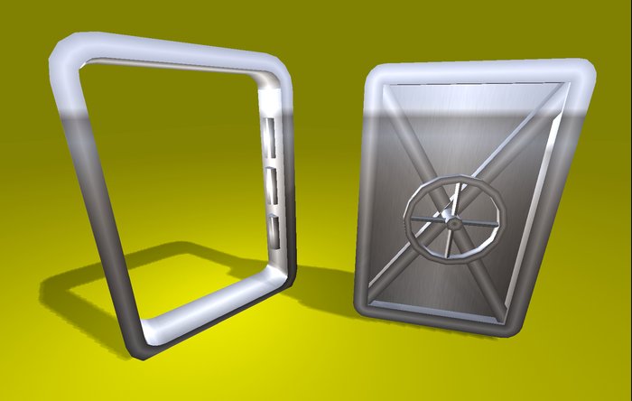 1-2 prim full perm "Bunker/Ship Inner Door" sculpt maps kit, any texture
