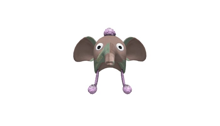 Patch Work Elephant hat pink