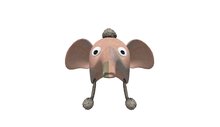 Patch Work Elephant hat orange