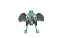 Patch Work Elephant hat blue