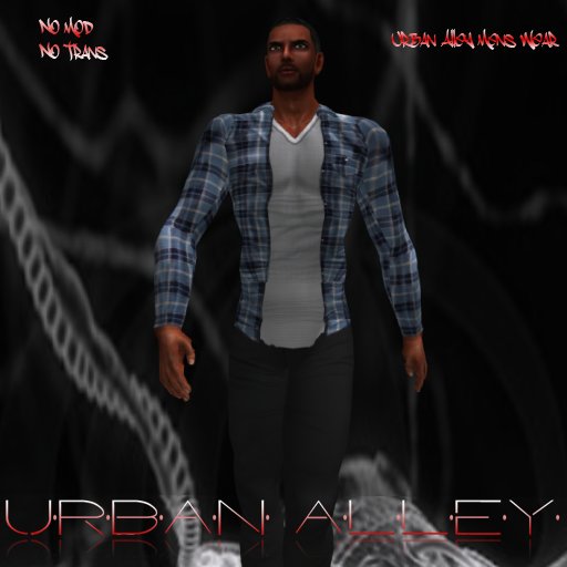 .:UAD:. Blue Plaid Buttonup(Boxed) 