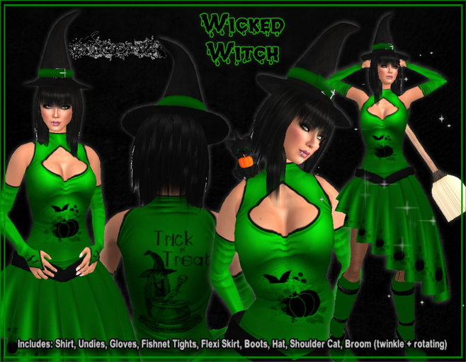 ::DarKCatZ:: Wicked Witch - JUST 50 L$ TILL HALLOWEEN !!!