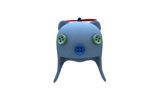 Tinker Cat hat blue spinner