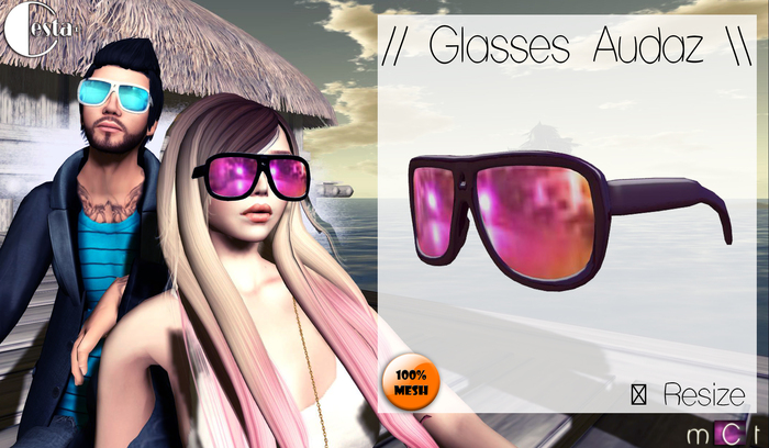 // Glasses Audaz \\ Color: violet/pink