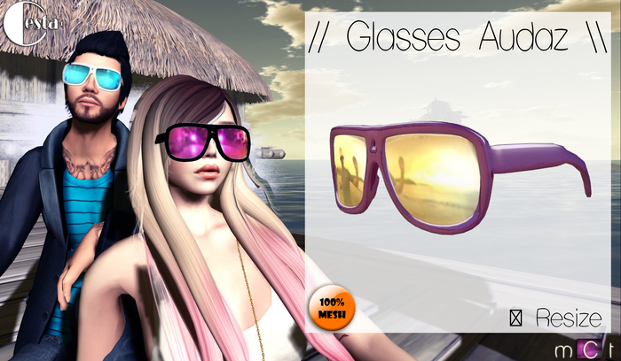 // Glasses Audaz \\ Color: violet/Gold