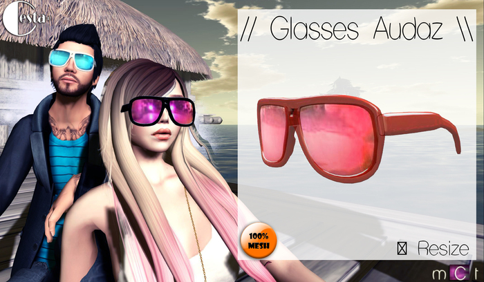 // Glasses Audaz \\ Color: red/red