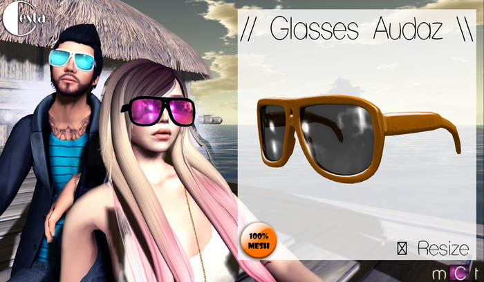 // Glasses Audaz \\ Color: orange/black