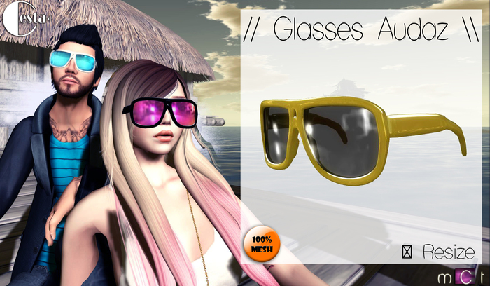 // Glasses Audaz \\ Color: gold/black 