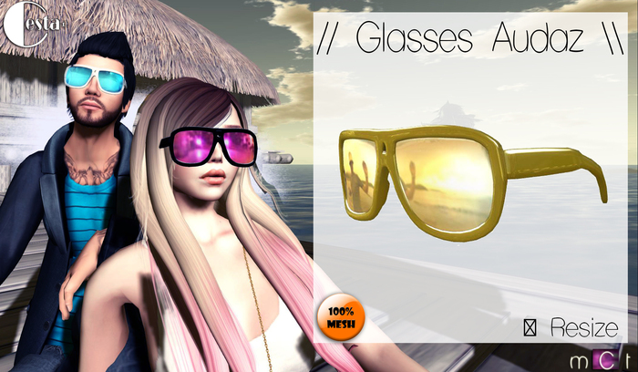 // Glasses Audaz \\ Color: gold/Gold