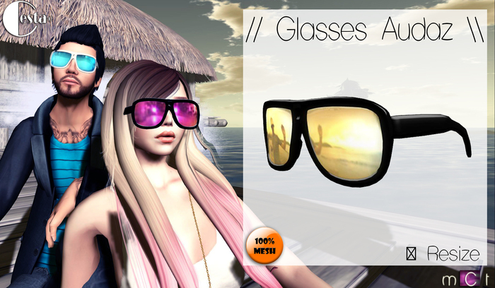 // Glasses Audaz \\ Color: Black/Gold