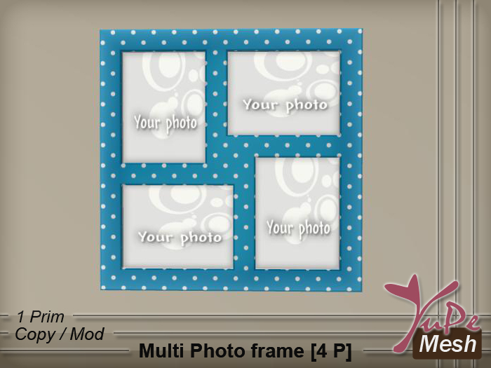 Yupe - Multi photo frame [4 P] (BLue)