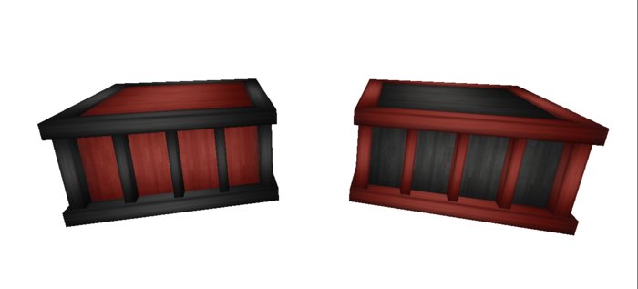 Horses Display / Stand red / black