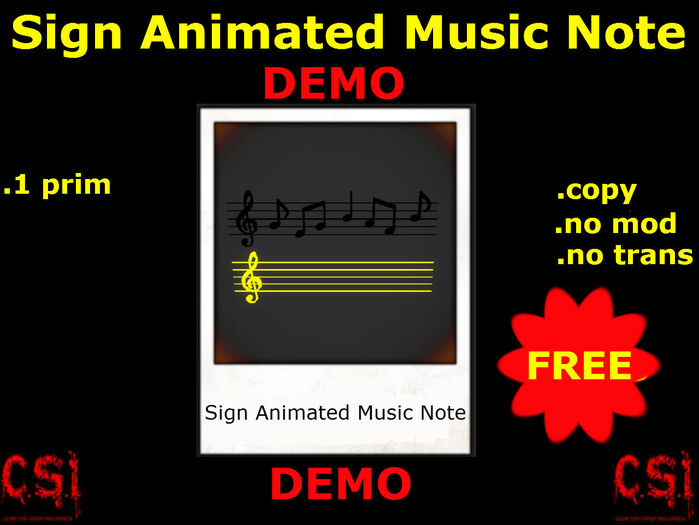 Sign Animated Music Note DEMO (box)