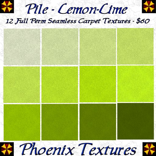 Cut Pile Lemon-Lime