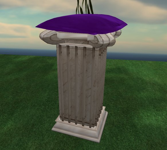 Column Pedestal [Gold & White]