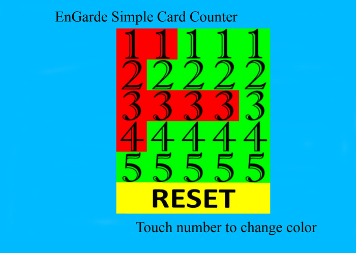 Engarde Simple Card Counter