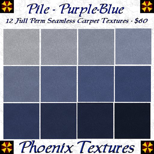 Cut Pile Purple-Blue