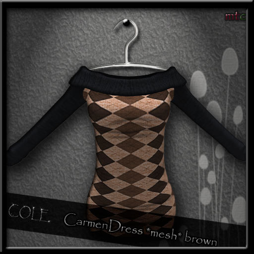 .:COLE:. CarmenDress *mesh* brown