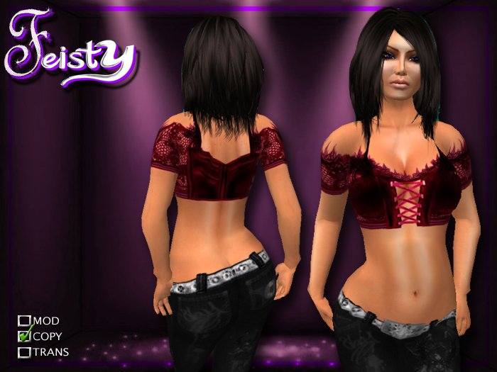 !FEISTY! Designs Lacey Outfit Red