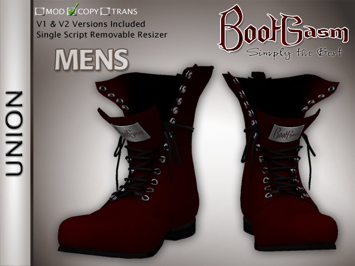 Bootgasm Union Men's Boots Red
