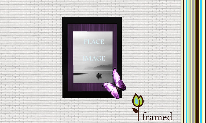 FRAMED purple dream frame