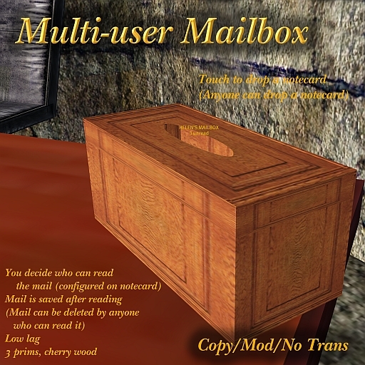Taylor Made Mailbox - cherry (boxed)