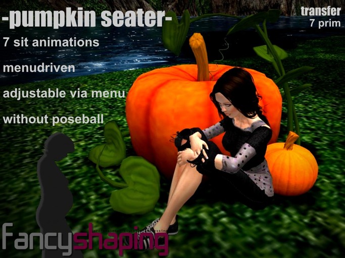 fancy shaping - pumpking multi seater  HALLOWEEN