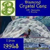 Diamond  Crystal Cave -  1 Prim, C/M