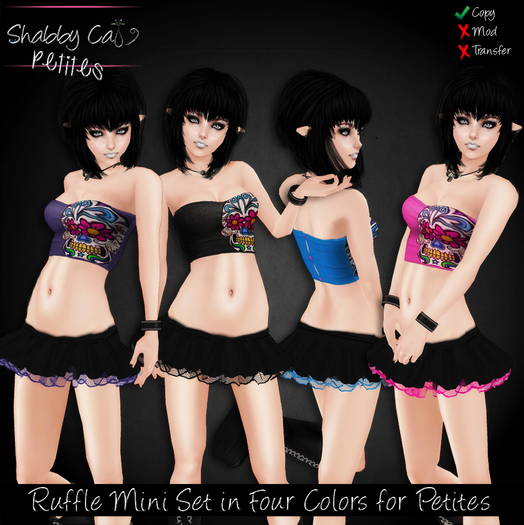 ~Ruffle Mini Set - Shabby Cat Petites~