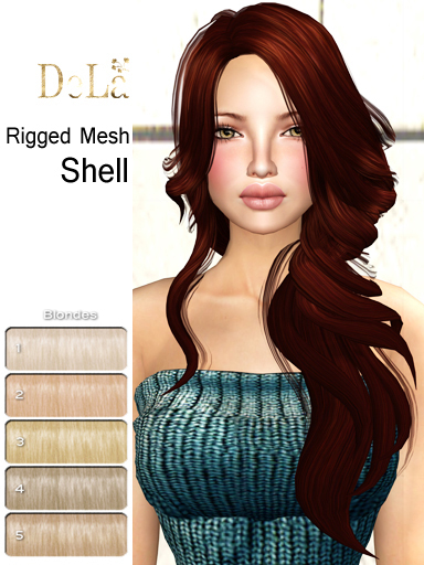 =DeLa*= Mesh Hair "Shell" Blondes