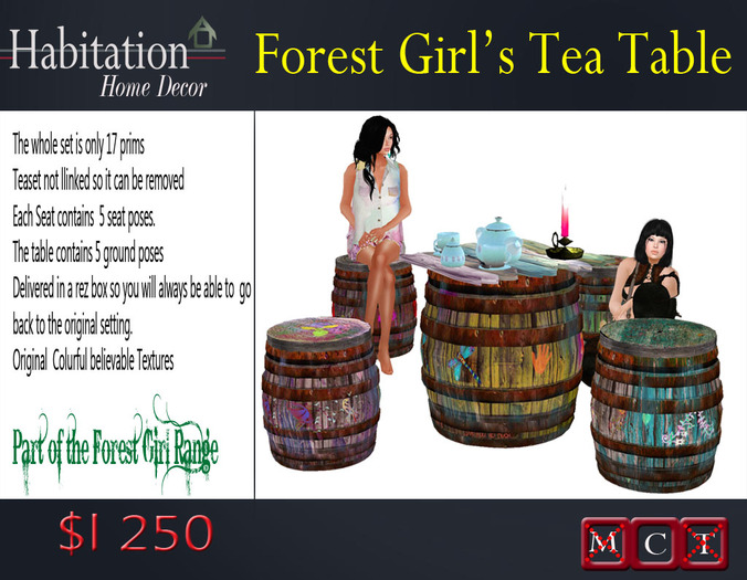 Habitation  Forest Girl's Tea Table