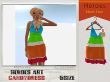 Heroes Art.-Candy Dress Afrodisiac Rainbow Woman