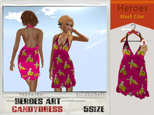 Heroes Art.-Candy Dress Pink Bananas Woman