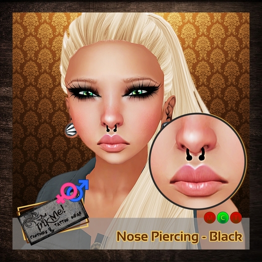 ...:::InkMe!:::...Nose Piercing Black