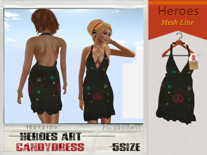 Heroes Art.-Candy Dress Peace Black Woman 