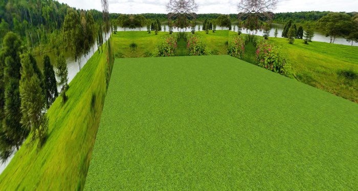 ! PLATAFORMA PAISAGEM COM FLOR 32X64