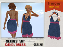 Heroes Art.-Candy Dress Blue Pink Woman