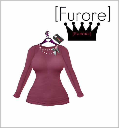 [Furore] Soft Ribbon Shirt *BROMBEERE*