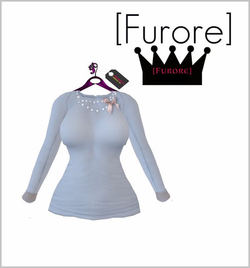 [Furore] Soft Ribbon Shirt *SKY*