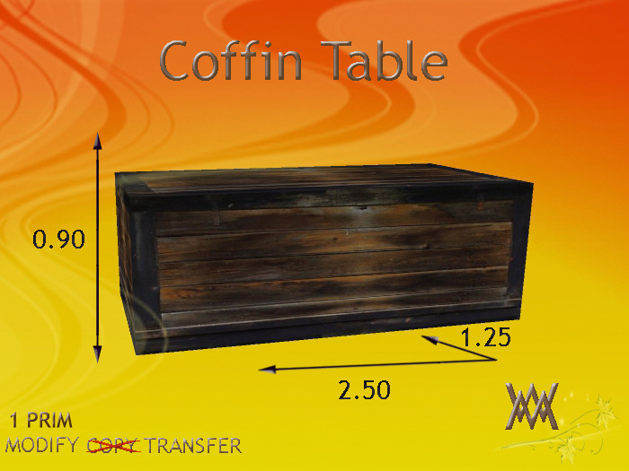 Table Coffin by Wild Motley