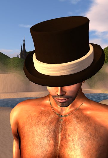 gambler hat - brown 