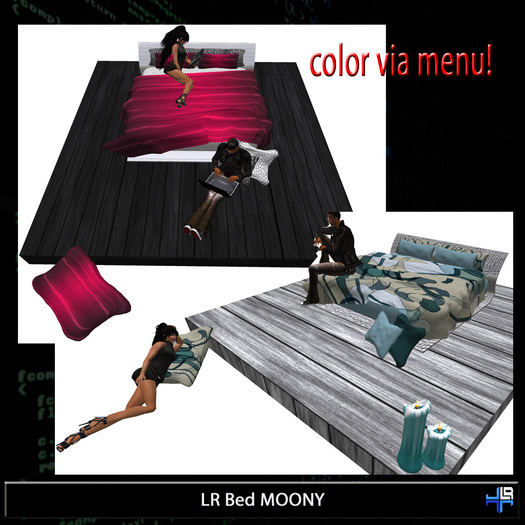 LR Bed Moony - with texture-changer-menu and lots of great animations 